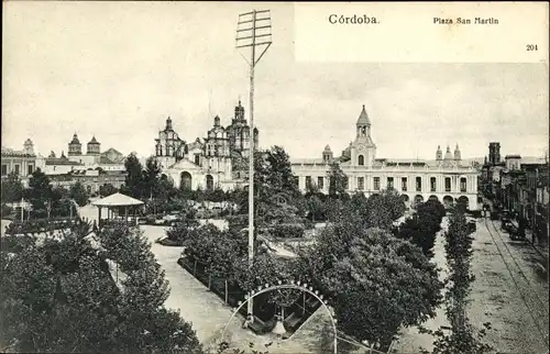 Ak Córdoba Argentinien, Plaza San Martin