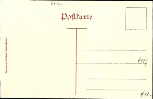 Ak Göttingen in Niedersachsen, Blick auf die überschwemmte Maschwiese, 4. - 6. Februar 1909