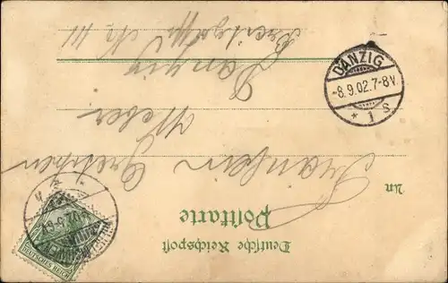 Litho Wilhelmshaven an der Nordsee, Deutsches Kriegsschiff, Rettungsboot