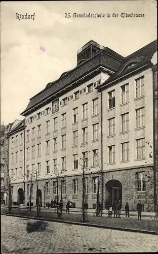 Ak Berlin Neukölln Rixdorf, 25. Gemeindeschule in der Elbestraße