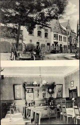 Ak Steeg Bacharach am Rhein, Weinhaus Hütwohl, Innenansicht