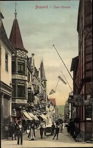 Ak Boppard am Rhein, Partie in der Ober Straße