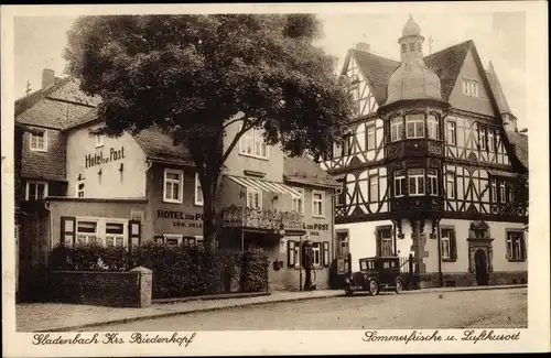 Ak Gladenbach Kreis Biedenkopf, Hotel zur Post