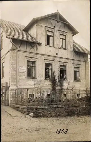 Foto Ak Wörsdorf Idstein im Taunus Hessen, Partie an einem Wohnhaus 1908