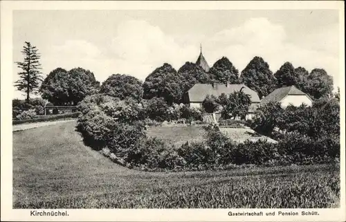 Ak Kirchnüchel in Schleswig Holstein, Gastwirtschaft und Pension Schütt