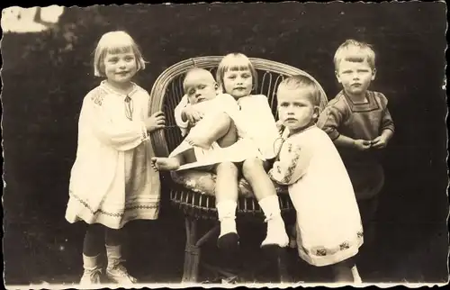 Ak Kinder der Prinzessin Margerethe, Prinz Friedrich Wilhelm, Prinzessin Maria Theresia