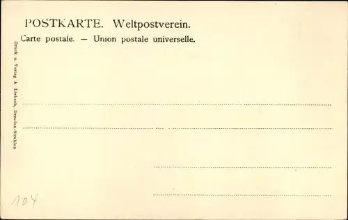 Ak Dresden, Verkehrseröffnung in der ausgetrockneten Elbe 1904