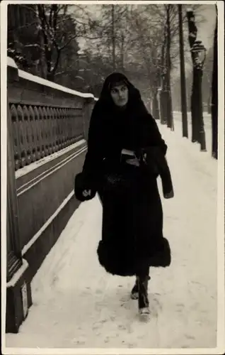 Ak Prinzessin Anna Maria von Sachsen, in schwarz gekleidet