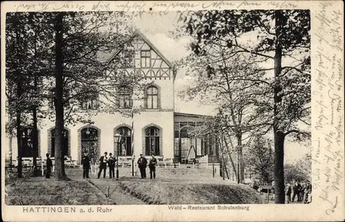 Ak Hattingen an der Ruhr, Wald-Restaurant Schulenburg