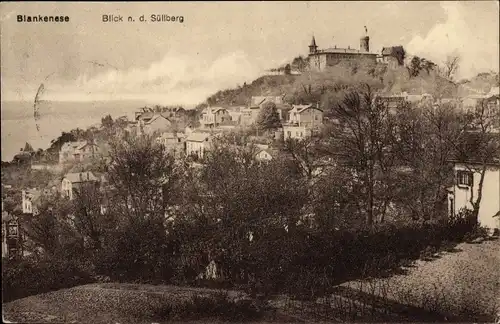 Ak Hamburg Altona Blankenese, Süllberg, Gesamtansicht