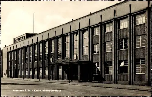 Ak Meerane in Sachsen, Karl Liebknecht Haus