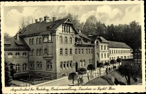Ak Liegau Augustusbad Radeberg, Badeverwaltung, Seydel Haus