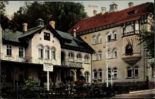 Ak Liegau Augustusbad Radeberg in Sachsen, Kurhaus