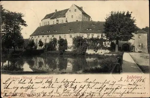 Ak Radeberg in Sachsen, Schloss, Königliches Amtsgericht