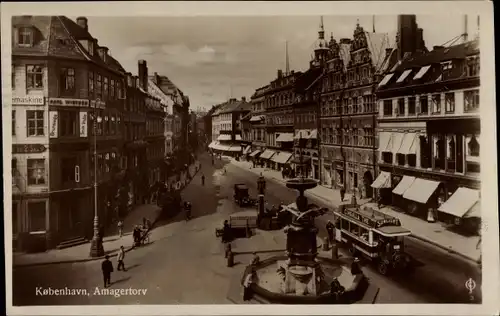 Ak København Kopenhagen Dänemark, Amagertorv