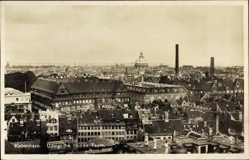 Ak København Kopenhagen Dänemark, Udsigt fra Runde Taarn