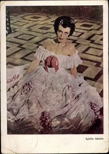 Ak Schauspielerin Sybille Schmitz, Portrait