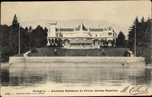 Ak Prangins Kt. Waadt, Ancienne Residence du Prince Jerome Napoleon Bonaparte