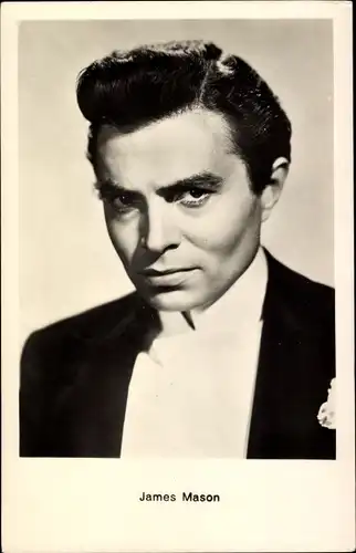 Ak Schauspieler James Mason, Portrait