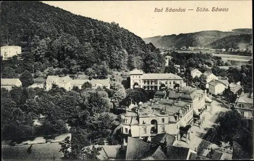 Ak Bad Schandau Sächsische Schweiz, Ortsansicht