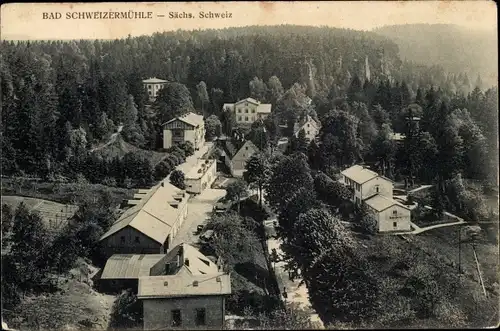 Ak Bad Schweizermühle Rosenthal Bielatal Sächsische Schweiz, Teilansicht