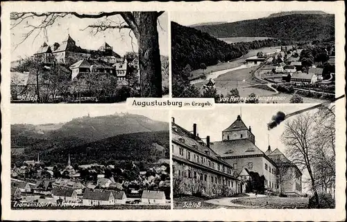 Ak Augustusburg im Erzgebirge, Schloss, Erdmannsdorf