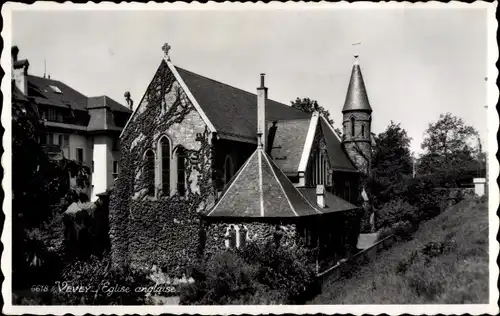 Ak Vevey Kanton Waadt, Eglise anglaise