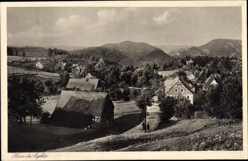 Ak Hain Oybin im Zittauer Gebirge, Panorama