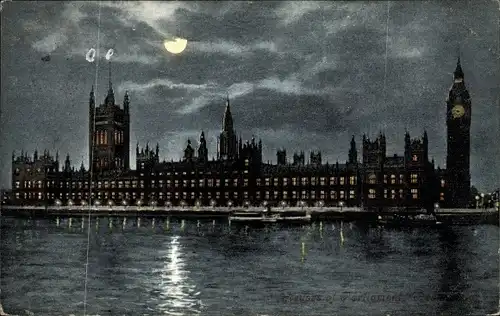 Ak City of Westminster London England, Houses of Parliament