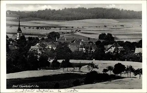 Ak Opolno Zdrój Bad Oppelsdorf Bogatynia Reichenau Schlesien, Panorama