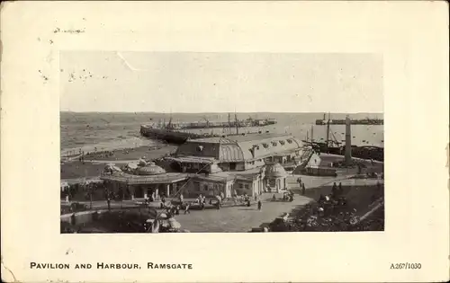 Ak Ramsgate Kent England, Pavilion and Harbour
