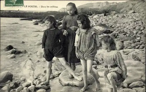 Ak Le Portel Pas de Calais, Dans les cailloux