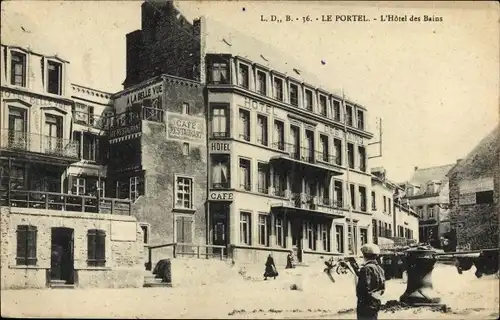 Ak Le Portel Pas de Calais, Hotel des Bains