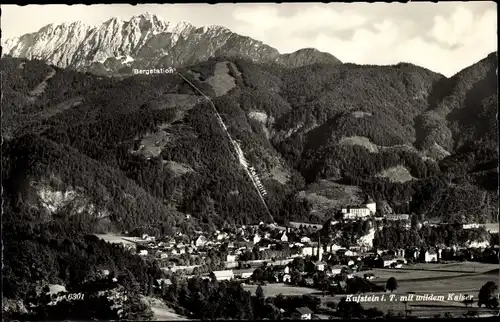 Ak Kufstein in Tirol, Gesamtansicht mit wildem Kaiser