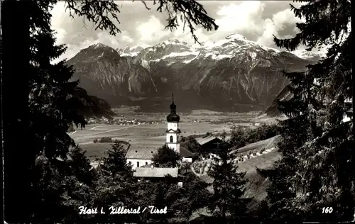 Ak Hart im Zillertal Tirol, Teilansicht mit Kirche
