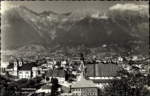 Ak Innsbruck in Tirol, Gesamtansicht mit Nordkette