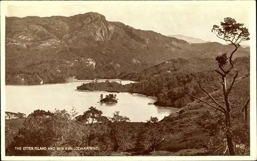 Ak Loch Katrine Schottland, The Otter Island and Ben A'An