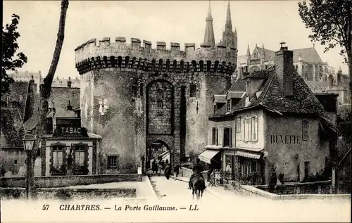Ak Chartres Eure et Loir, Die Porte Guillaume