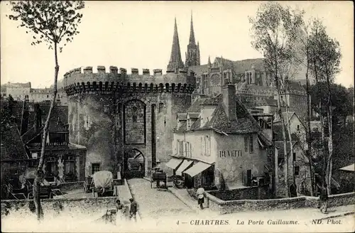 Ak Chartres Eure et Loir, La Porte Guillaume