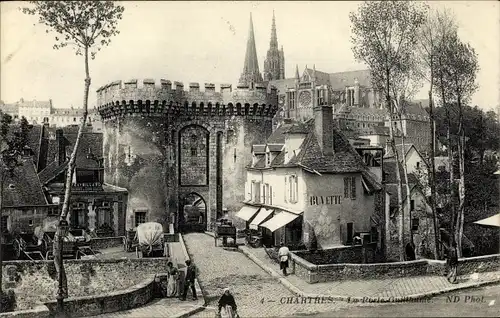 Ak Chartres Eure et Loir, La Porte Guillaume