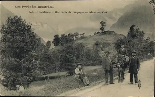 Ak Cauterets Hautes Pyrénées, Teil der Landschaft bei Mamelon-Vert