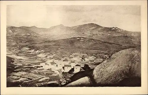 Ak Madagaskar, La campagne malgache, Vue Panoramique des champs, Ville