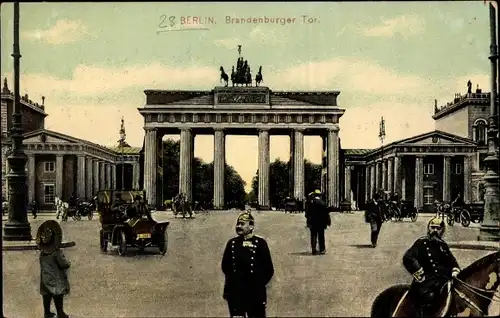 Ak Berlin Mitte, Brandenburger Tor