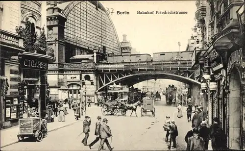 Ak Berlin Mitte, Bahnhof Friedrichstraße