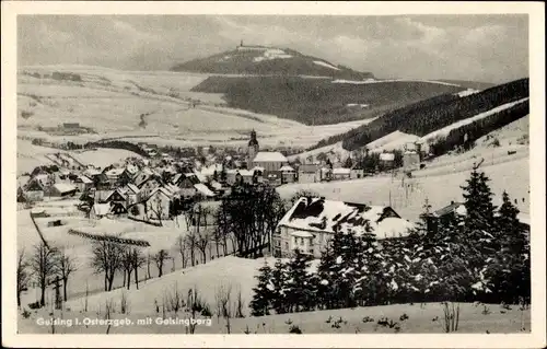 Ak Geising Altenberg im Erzgebirge, Geisingberg, Winter