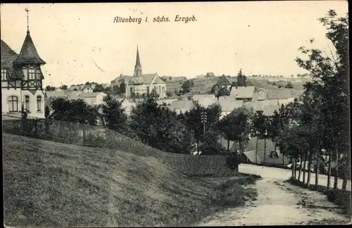 Ak Altenberg im Osterzgebirge, Blick auf die Kirche