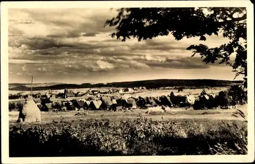 Ak Zinnwald Georgenfeld Altenberg im Erzgebirge, Panorama vom Ort