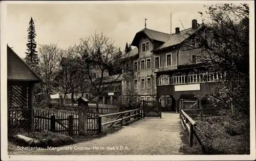 Ak Schellerhau Altenberg Osterzgebirge, Margarete Cronau Heim des V. D .A.