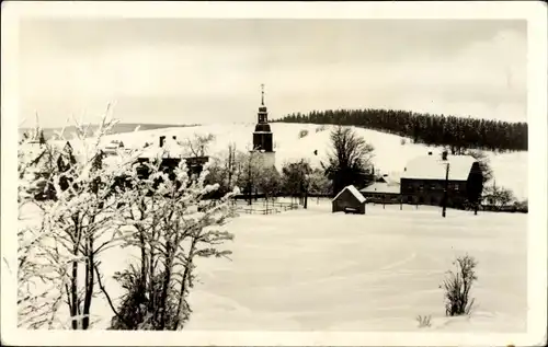 Ak Schellerhau Altenberg im Erzgebirge, Winteransicht