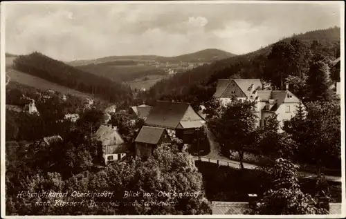 Ak Oberkipsdorf Altenberg im Erzgebirge, Blick nach Kipsdorf, Bärenfels und Schellerhau